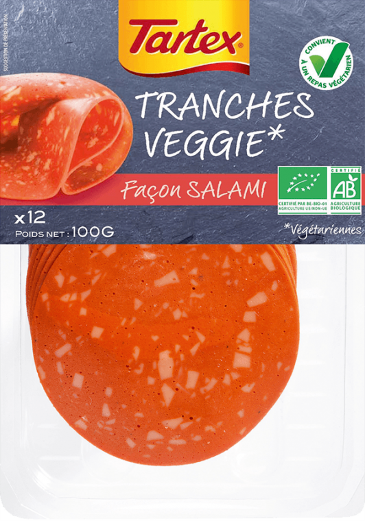 tranches veggie saveur salami